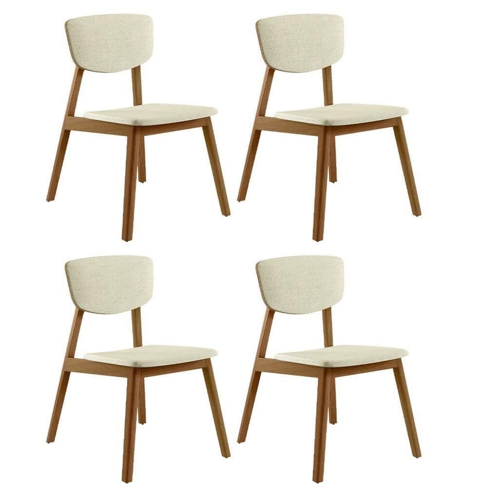 Kit 04 Cadeiras De Jantar Bruna C03 Caramelo