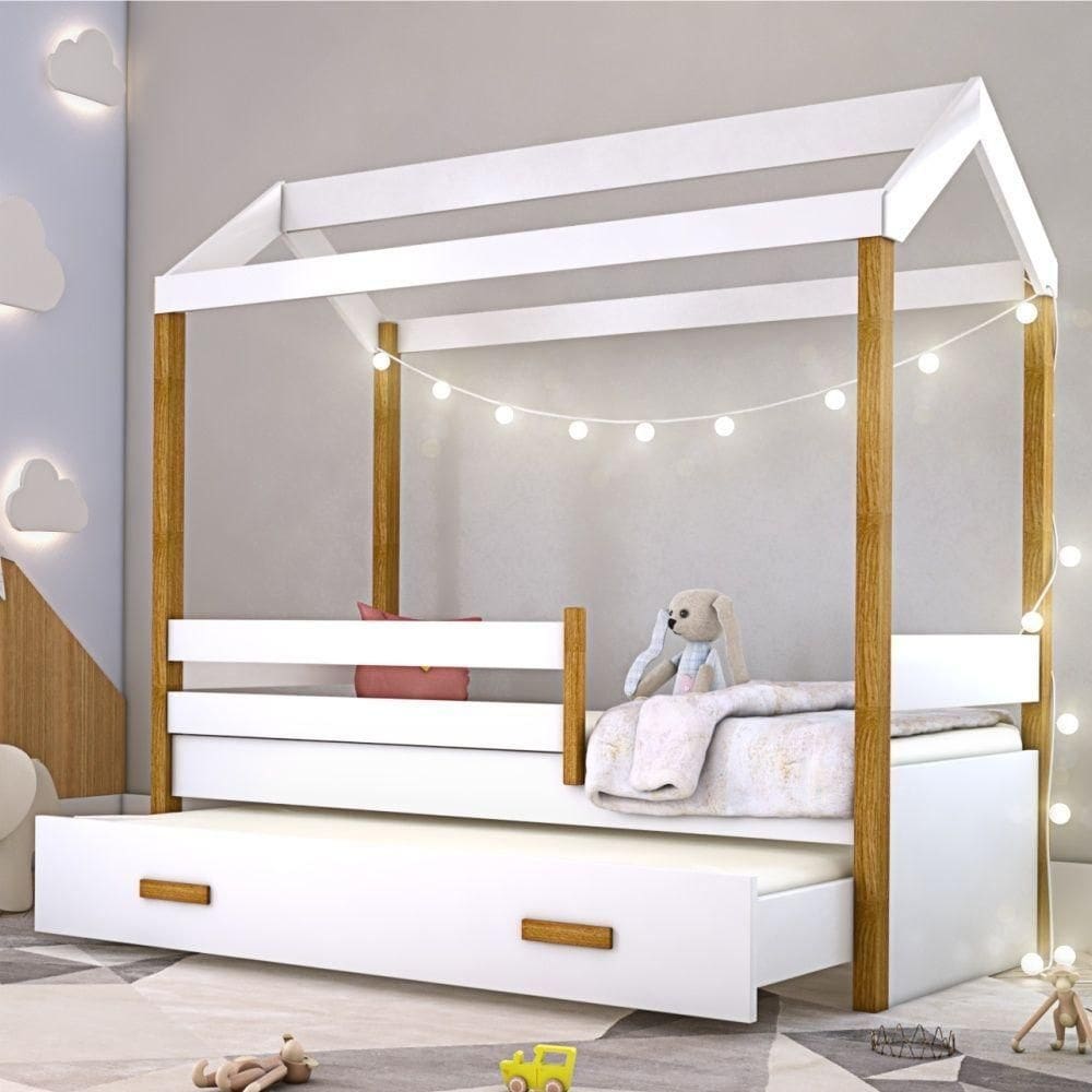 Bicama Montessoriana Exclusiv Solteiro Com Fio De Luz