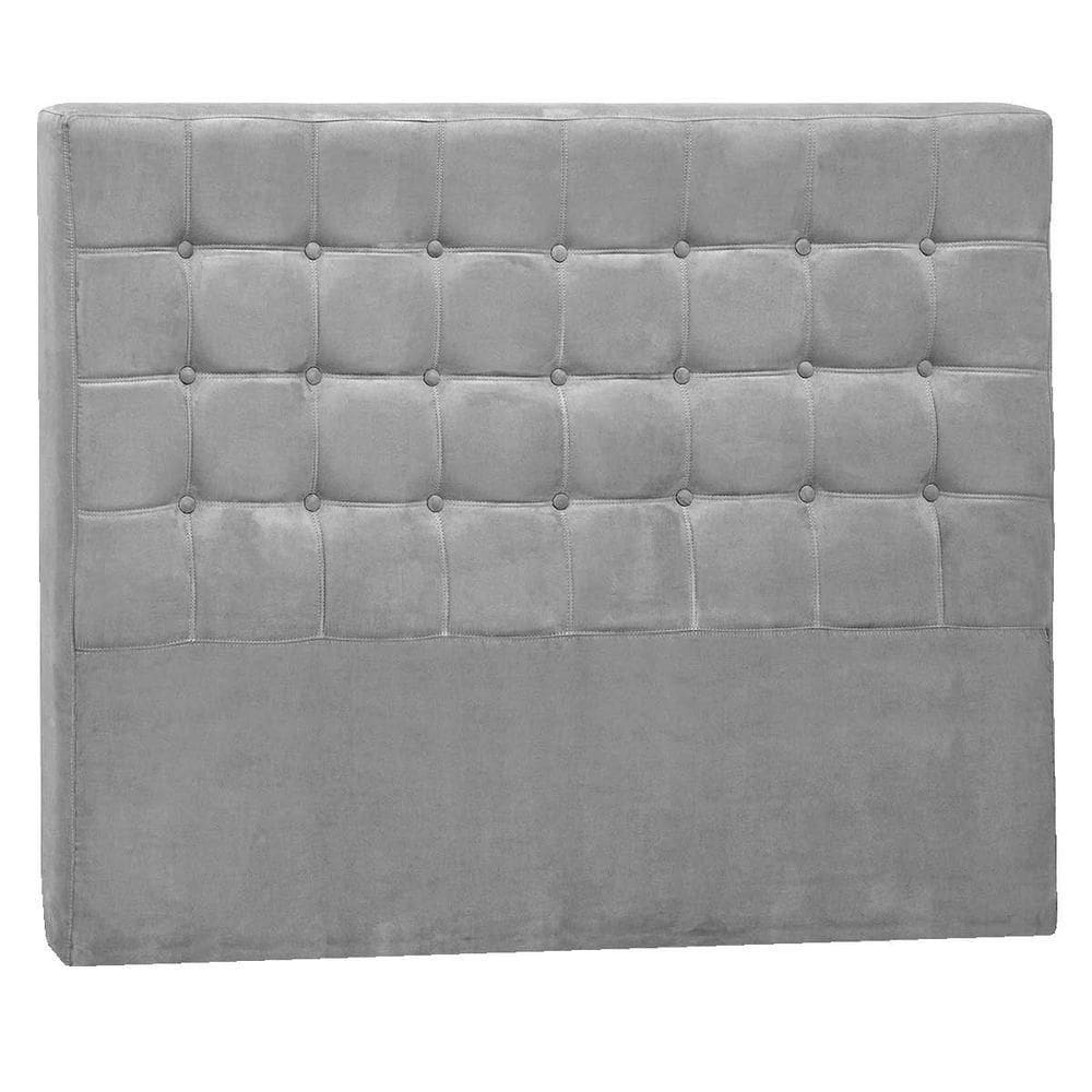 Cabeceira Solteiro Pequim P04 90 Cm Suede Cinza Tca 940