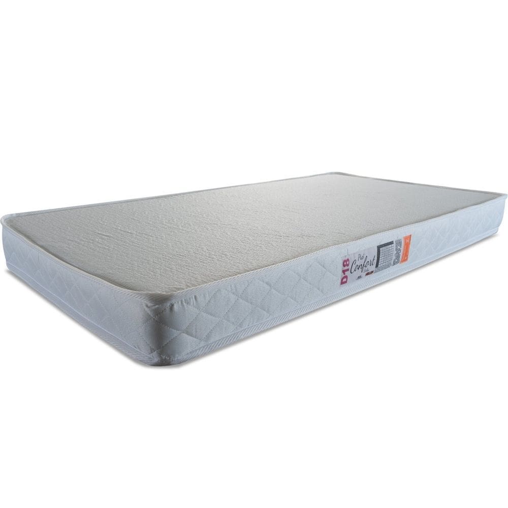 Colchão Pro Confort Baby D18 10#130#70 Liso Branco