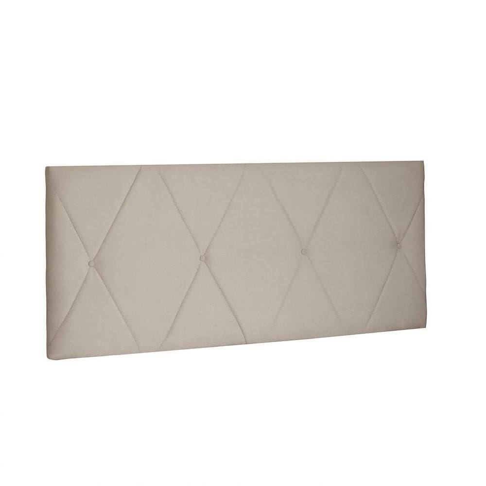 Cabeceira Aquilla Cama Box Solteiro 90Cm Bege