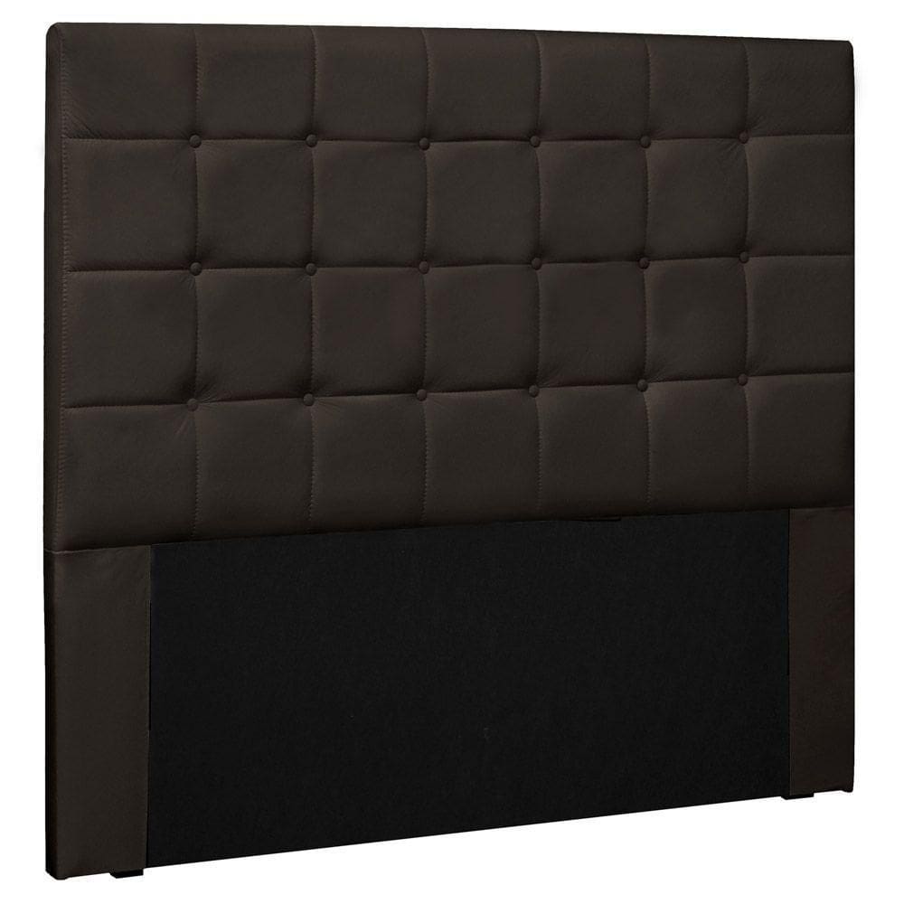 Cabeceira Estofada Cama Box Casal Queen Size 160cm Marrom