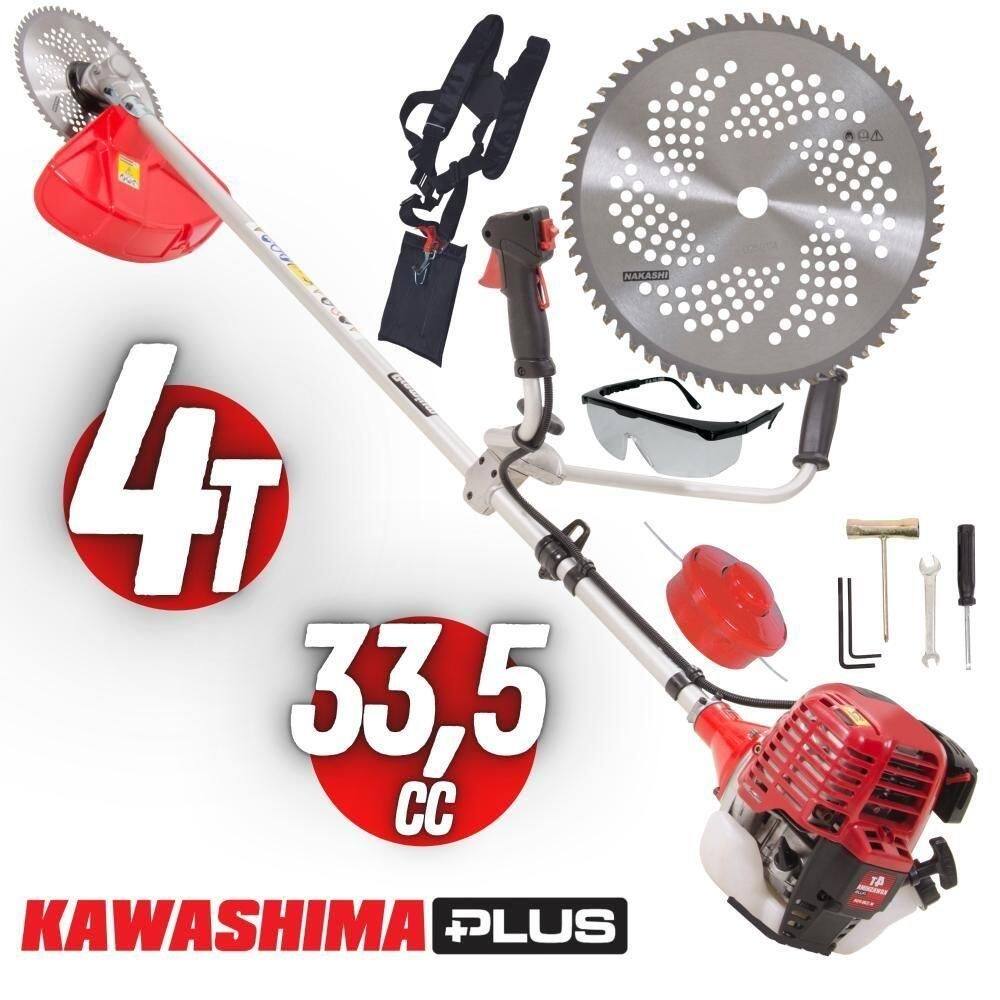 Roçadeira Kawashima Kw330l4 à Gasolina 4 Tempos Haste 28mm