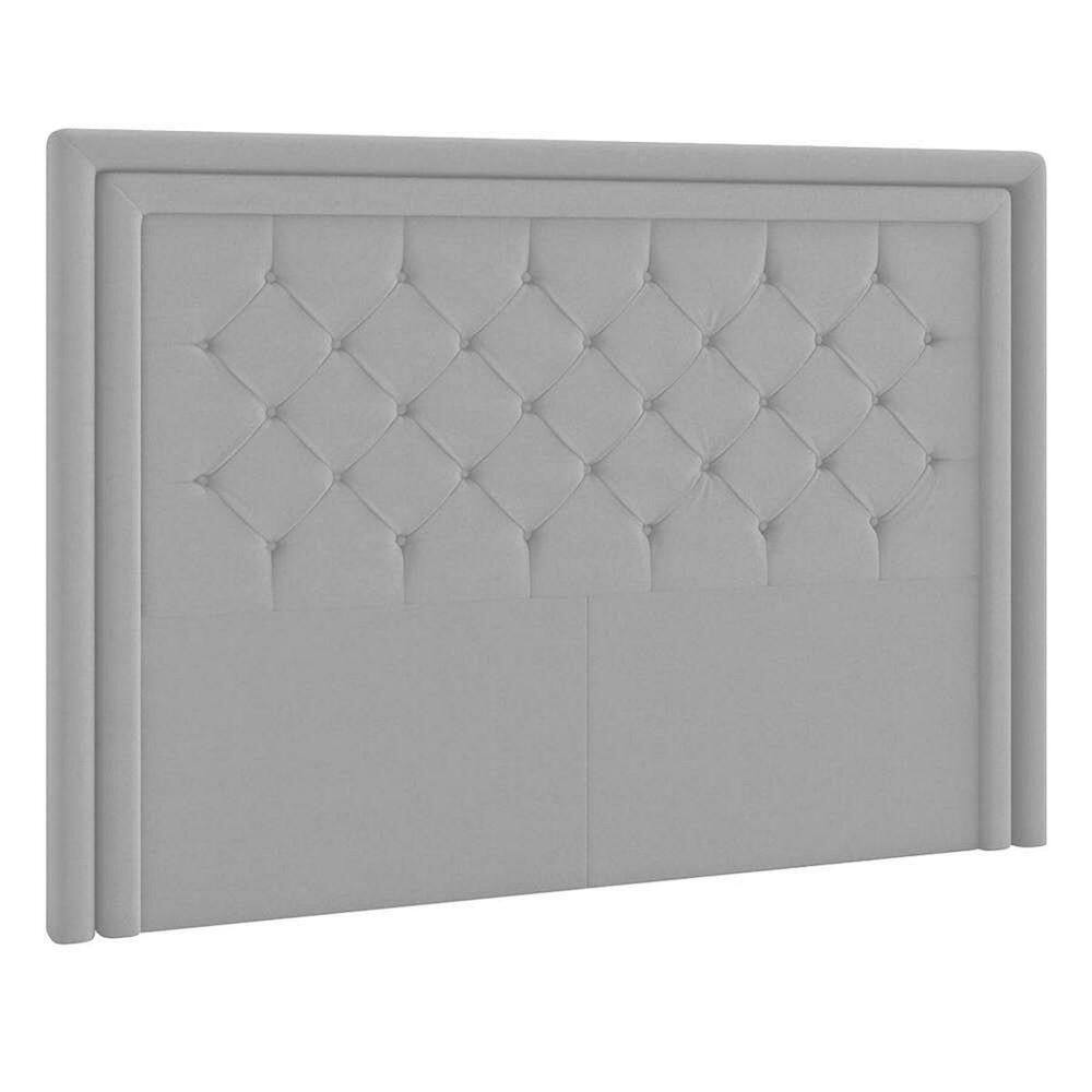 Cabeceira King Estocolmo P04 195 Cm Suede Cinza