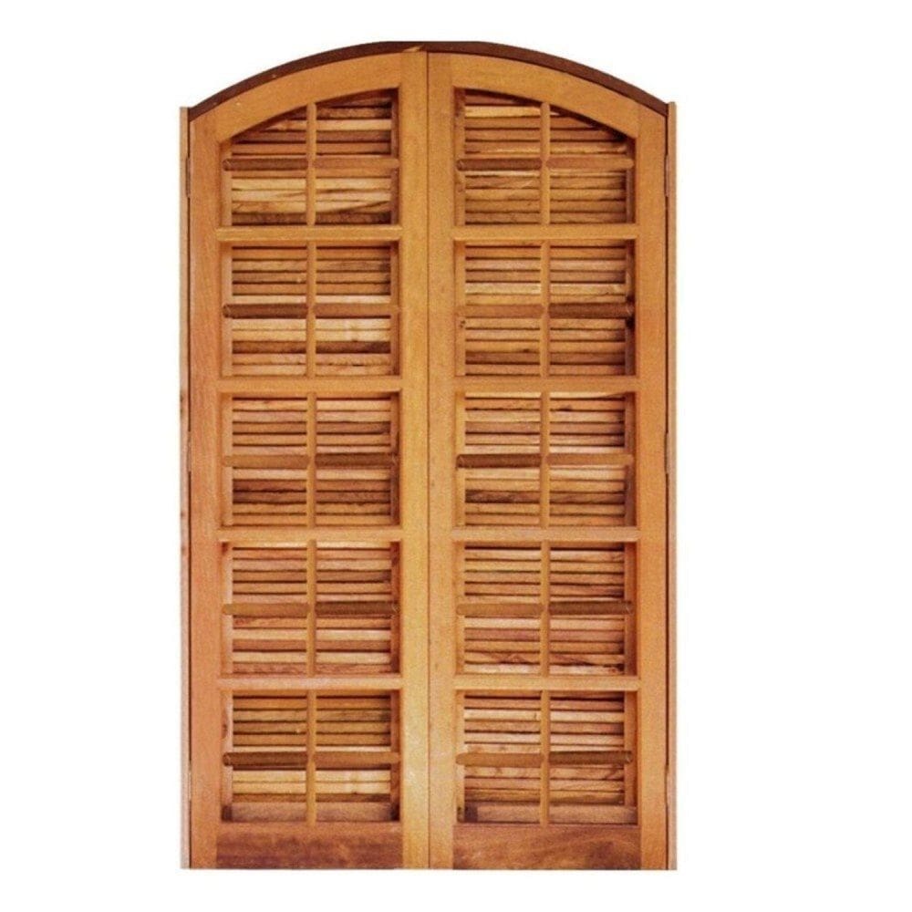 Porta Balcão Itauba Abrir em Arco 1,00 X 2,10 Rodam Natural