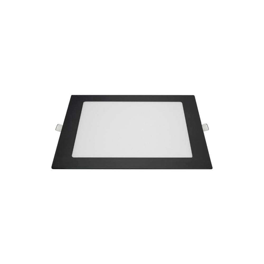 Painel Led 18w 6.500k Quadrado 218mm Alumínio Bivolt Preto