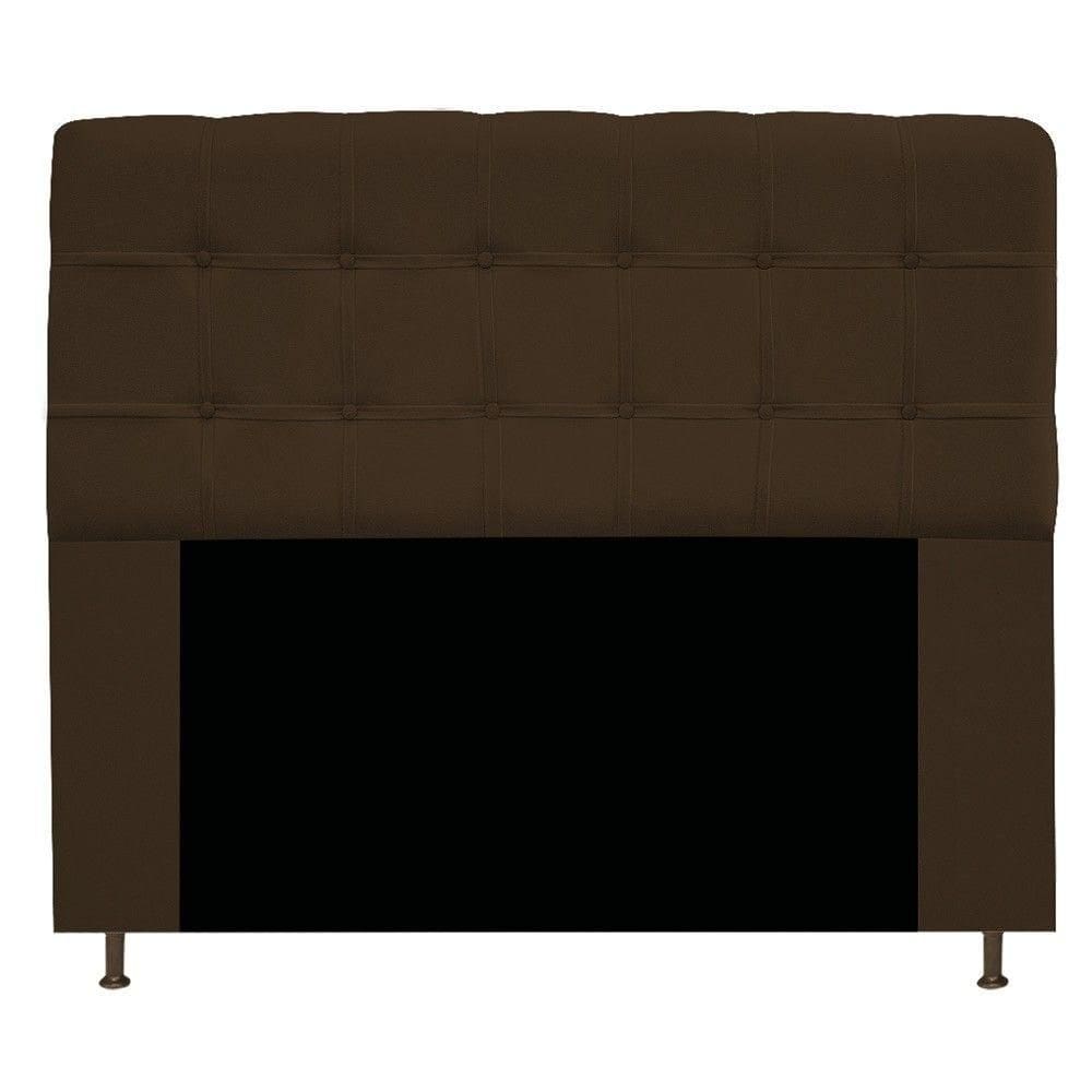 Cabeceira Mel 195 Cm King Size Com Botonê Suede Marrom