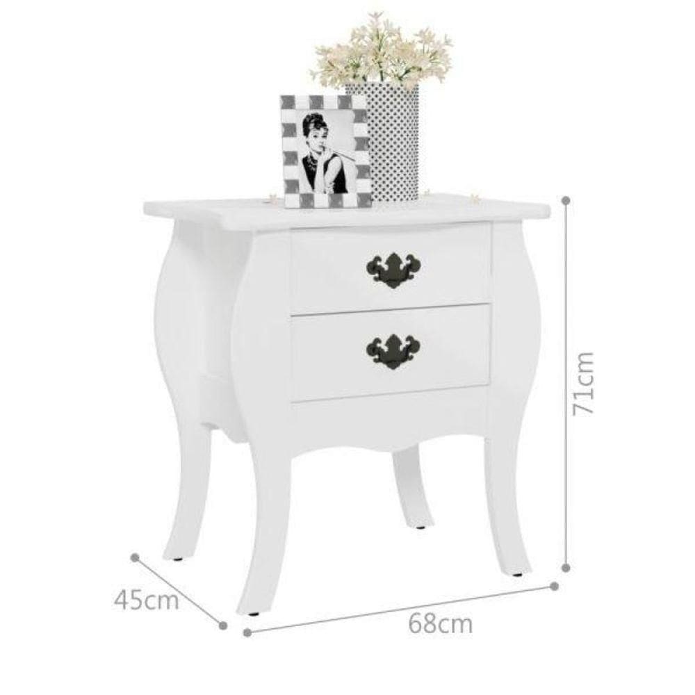Mesa De Cabeceira Premier Branco