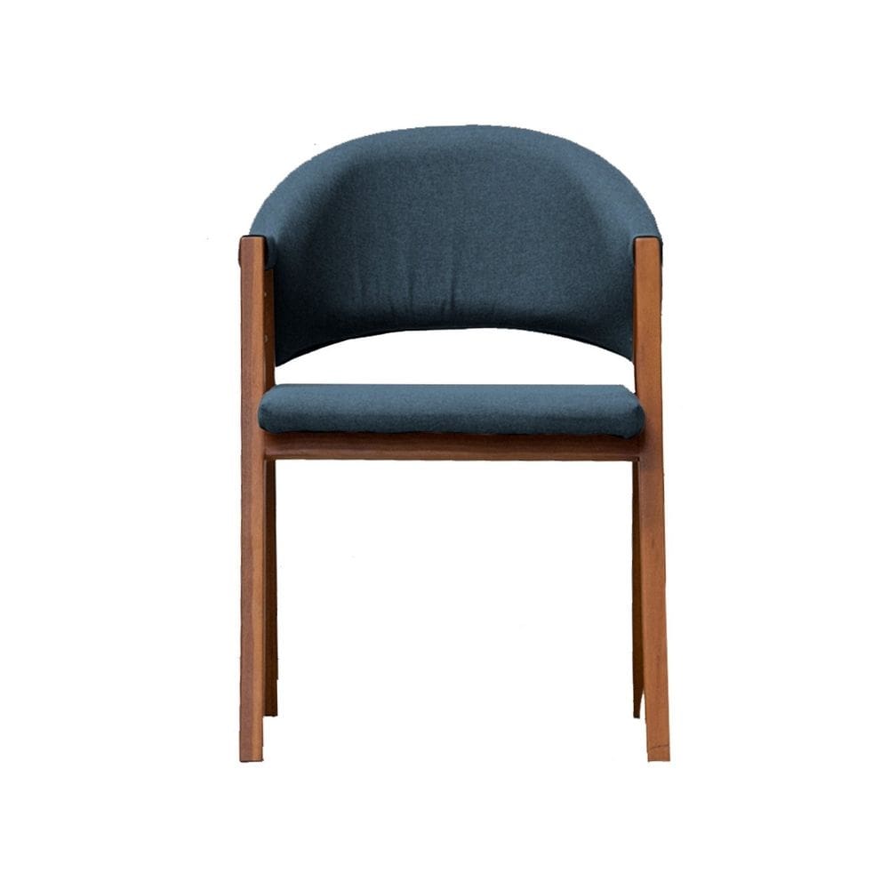 Cadeira de Jantar Essencial Luxo Veludo Azul
