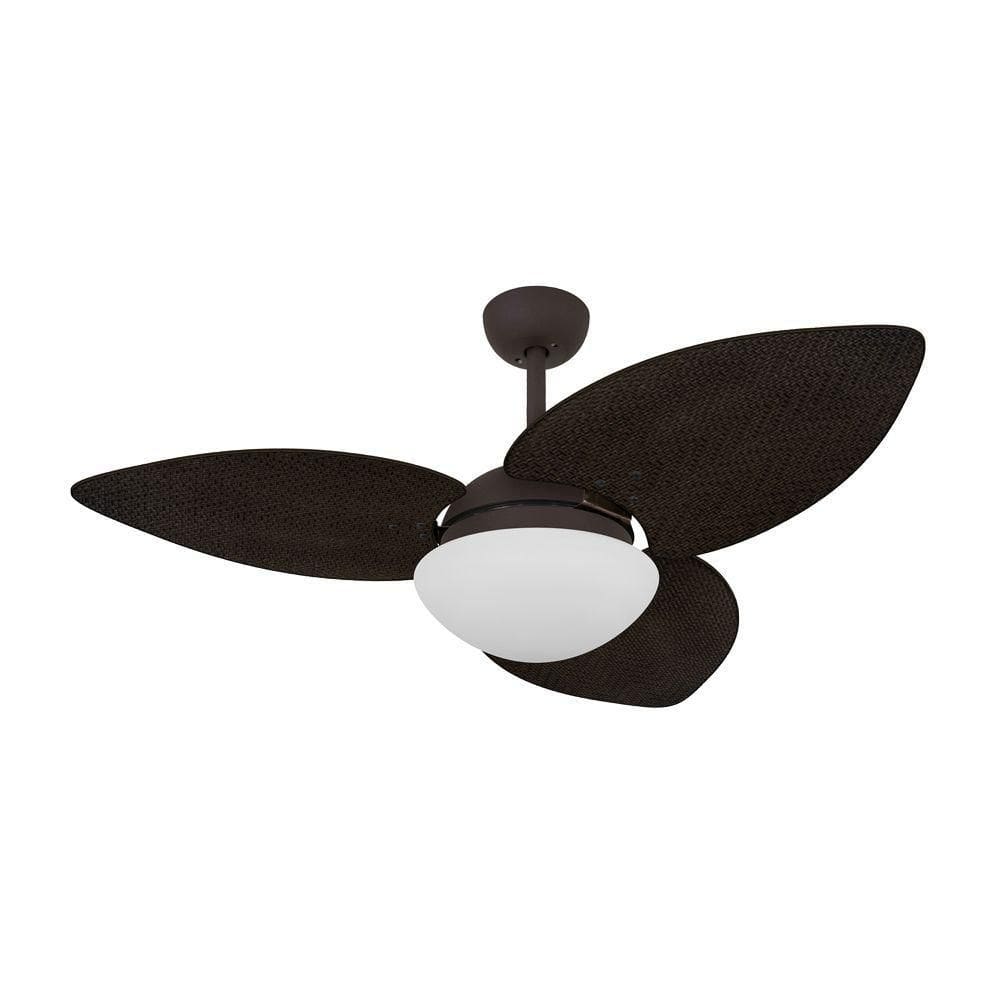 Ventilador De Teto Marrom Texturizado 3 Pás 127v