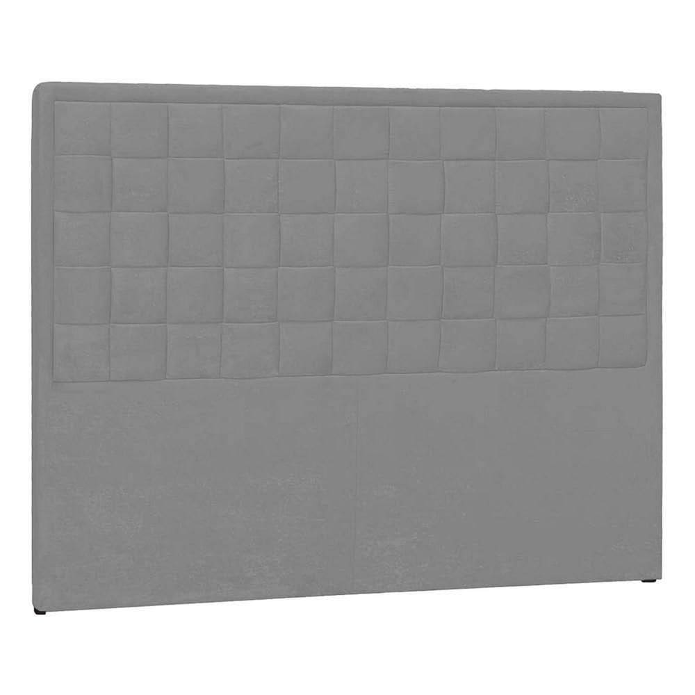 Cabeceira King Palermo P04 195 Cm Suede Cinza