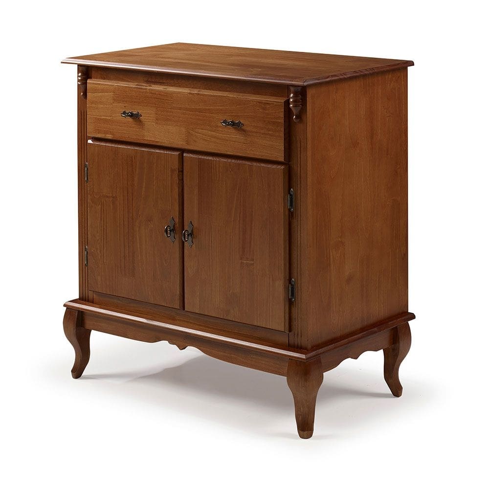 Balcão Buffet Florença 2 Portas 1 Gaveta Pés Luiz XV - Imbuia