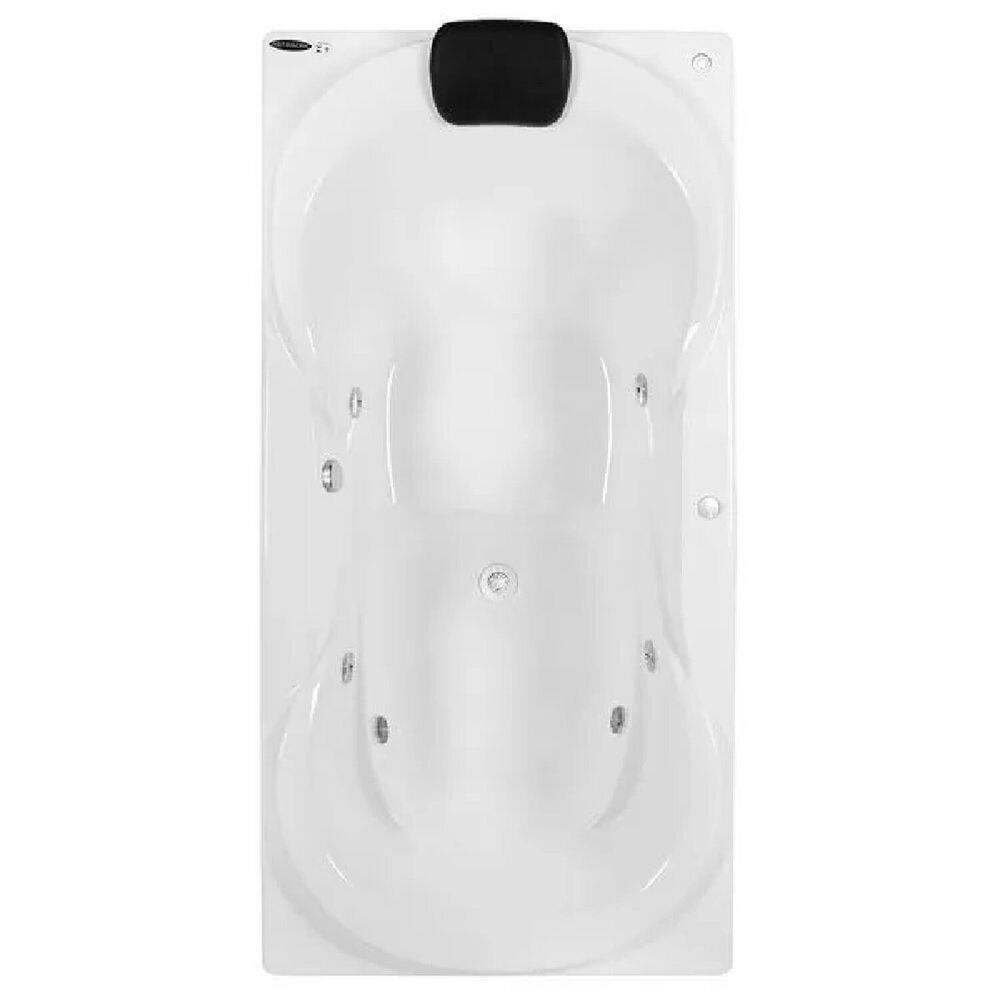 Banheira de Hidromassagem Due Super Luxo 180x90x50cm - P3 - 220v - sem Aquecedor Branco