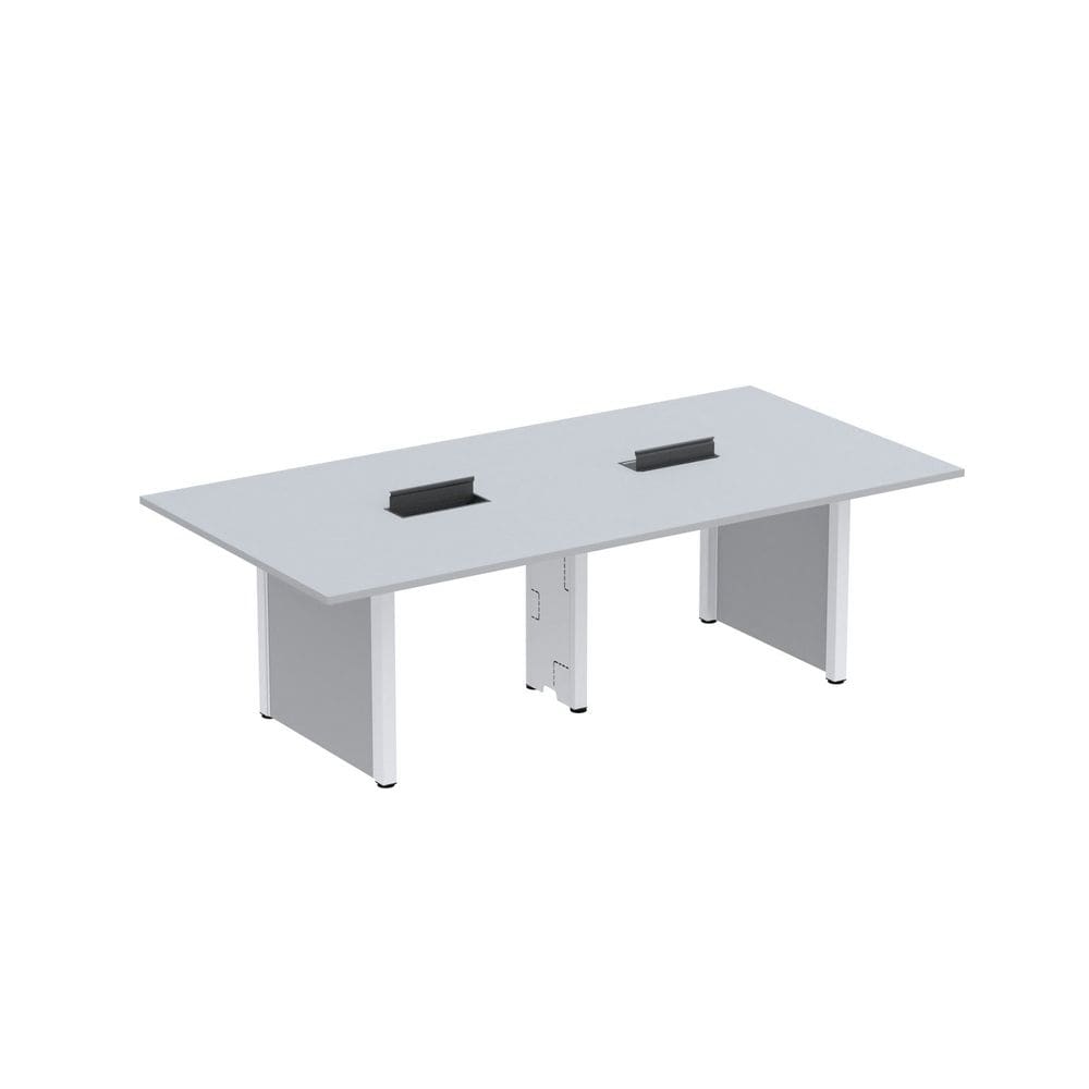 Mesa de Reunião 2400x1200 Mrcpb2412pp Cinza/Branco
