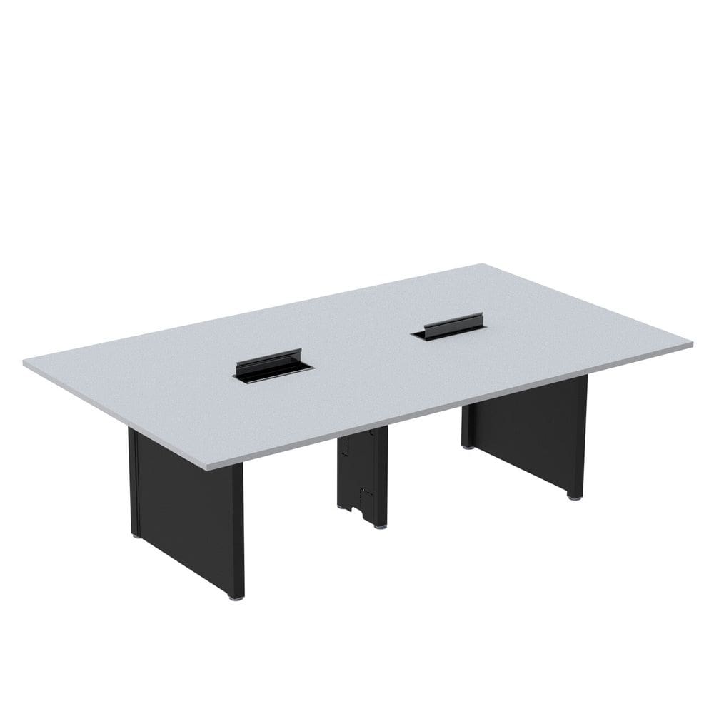 Mesa de Reunião 2400x1400 Mrcpb2414pp Cinza/Preto