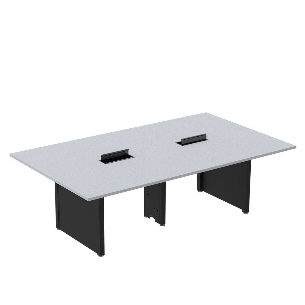 Mesa de Reunião 2400x1200 Mrcpb2412pp Cinza/Preto