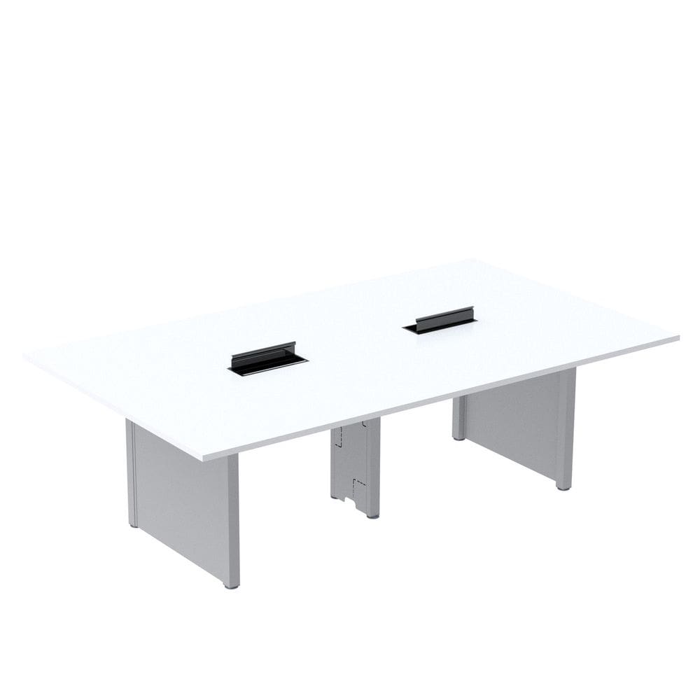 Mesa de Reunião 2400x1400 Mrcpb2414pp Branco/Cinza