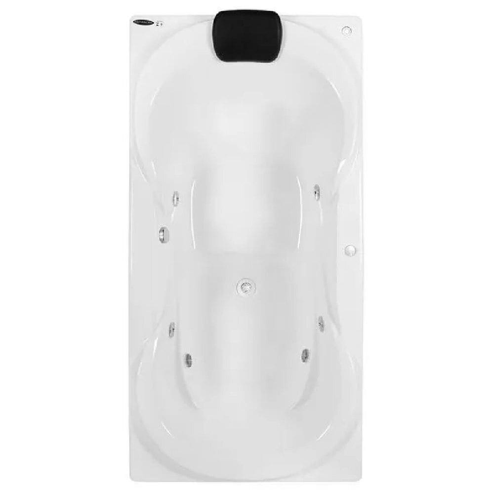 Banheira de Hidromassagem Due Super Luxo 180x90x50cm - P5 - 110v - sem Aquecedor Branco