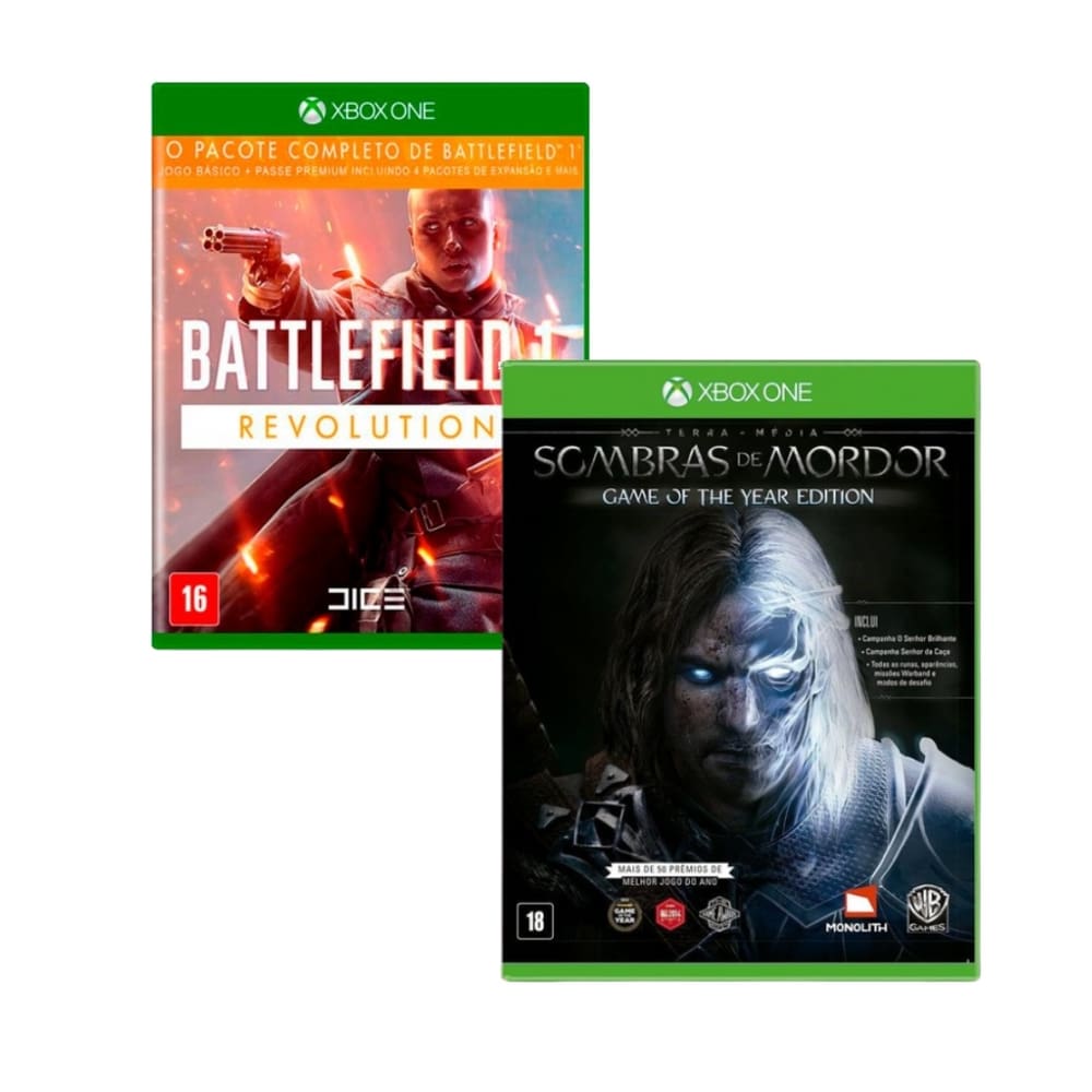 Kit Battlefield Revolution + Sombras de Mordor - Xbox One