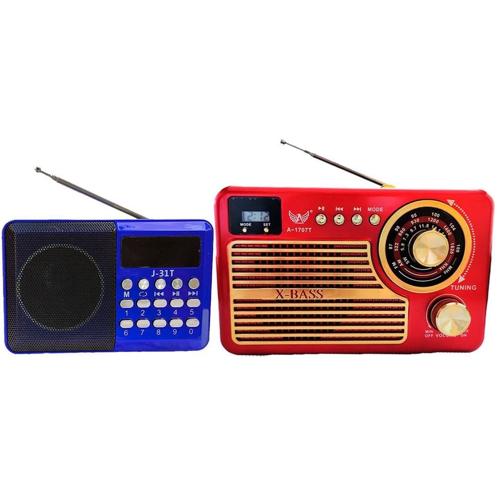 Rádio Am Fm Altomex A-1707T Lanterna Aux Usb Sd Bluetooth
