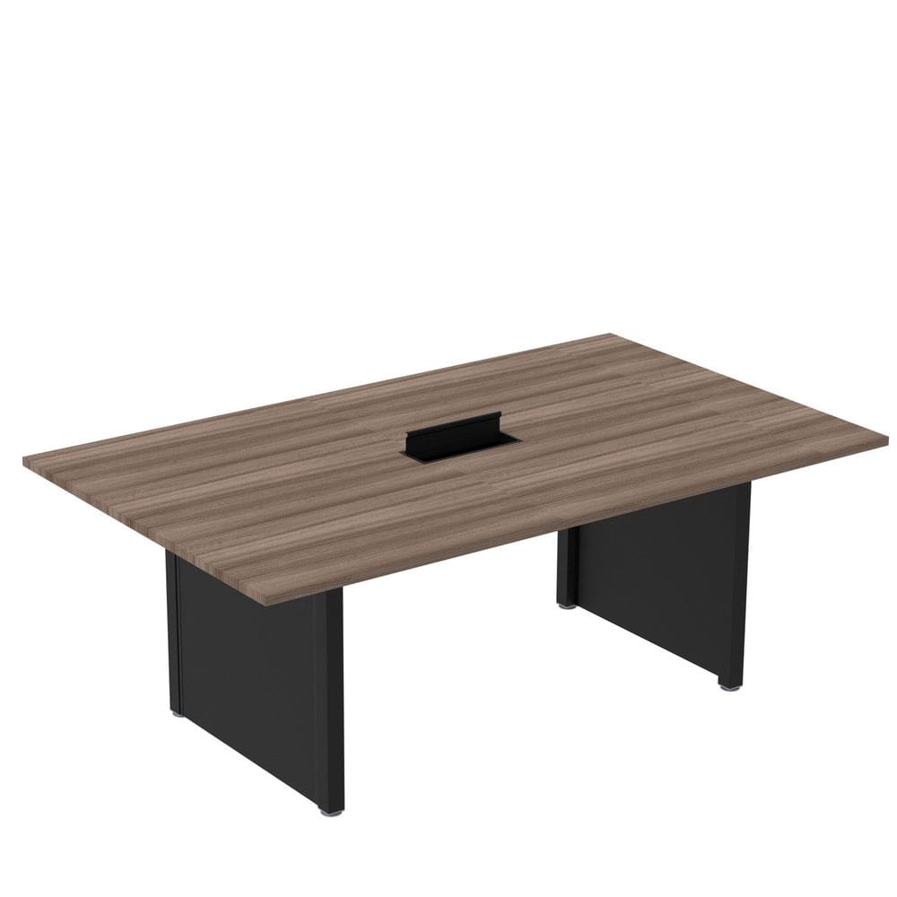 Mesa de Reunião 2000x1200 Mrcpb2012pp Walnut/Preto