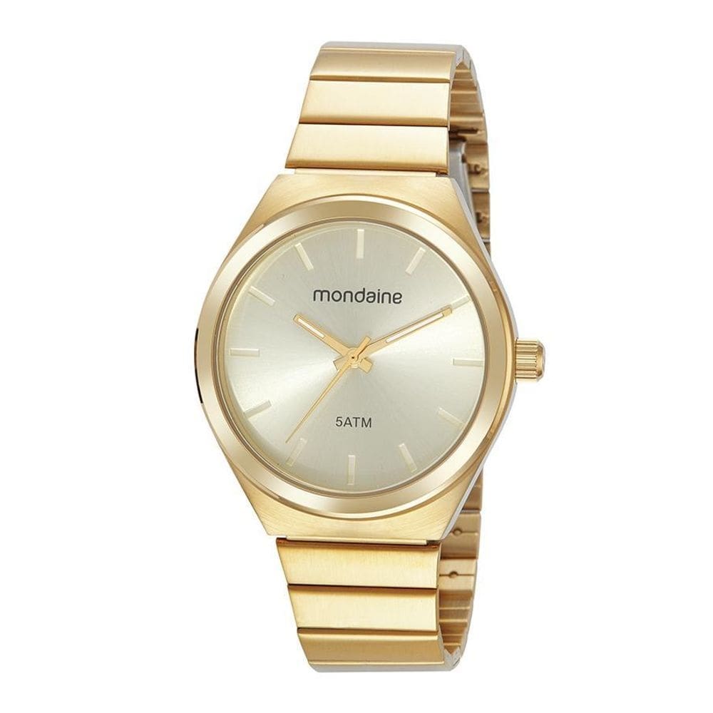 Relógio mondaine dourado feminino 99619lpmvda1