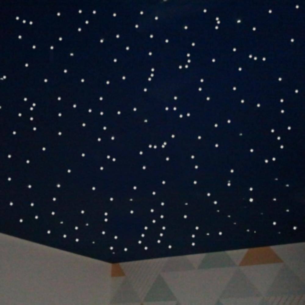 Kit fibra ótica 300 branco misto noite estrelado quarto teto