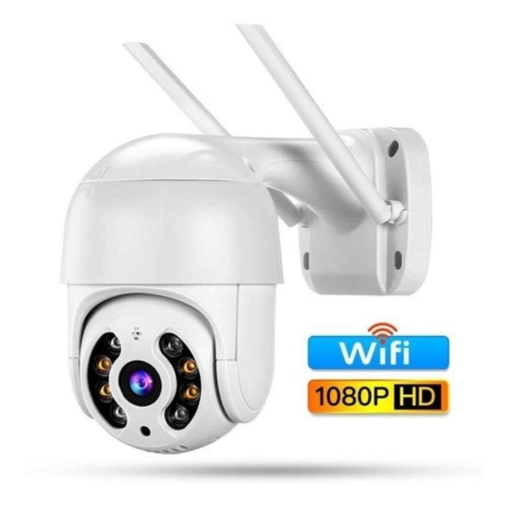 Camera ip a8 yoose wifi externa hd sensor de movimento ptz speed dome a prova agua zoom 2 antena
