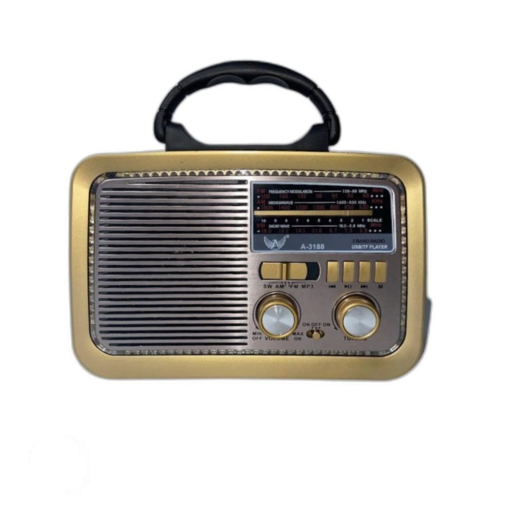 Radio portátil a-3188 retro bluetooth altomex