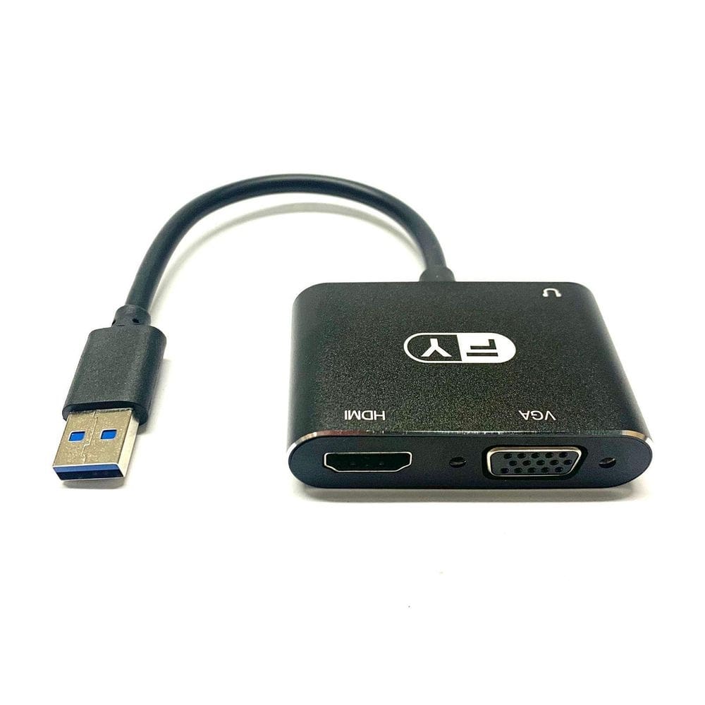 Adaptador usb 3.0 para hdmi vga multi-display 2 em 1
