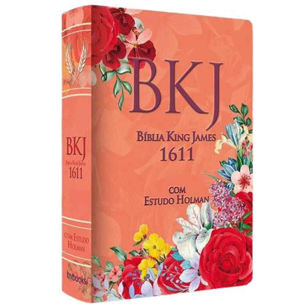 Bíblia king james 1611 com estudo holman feminina