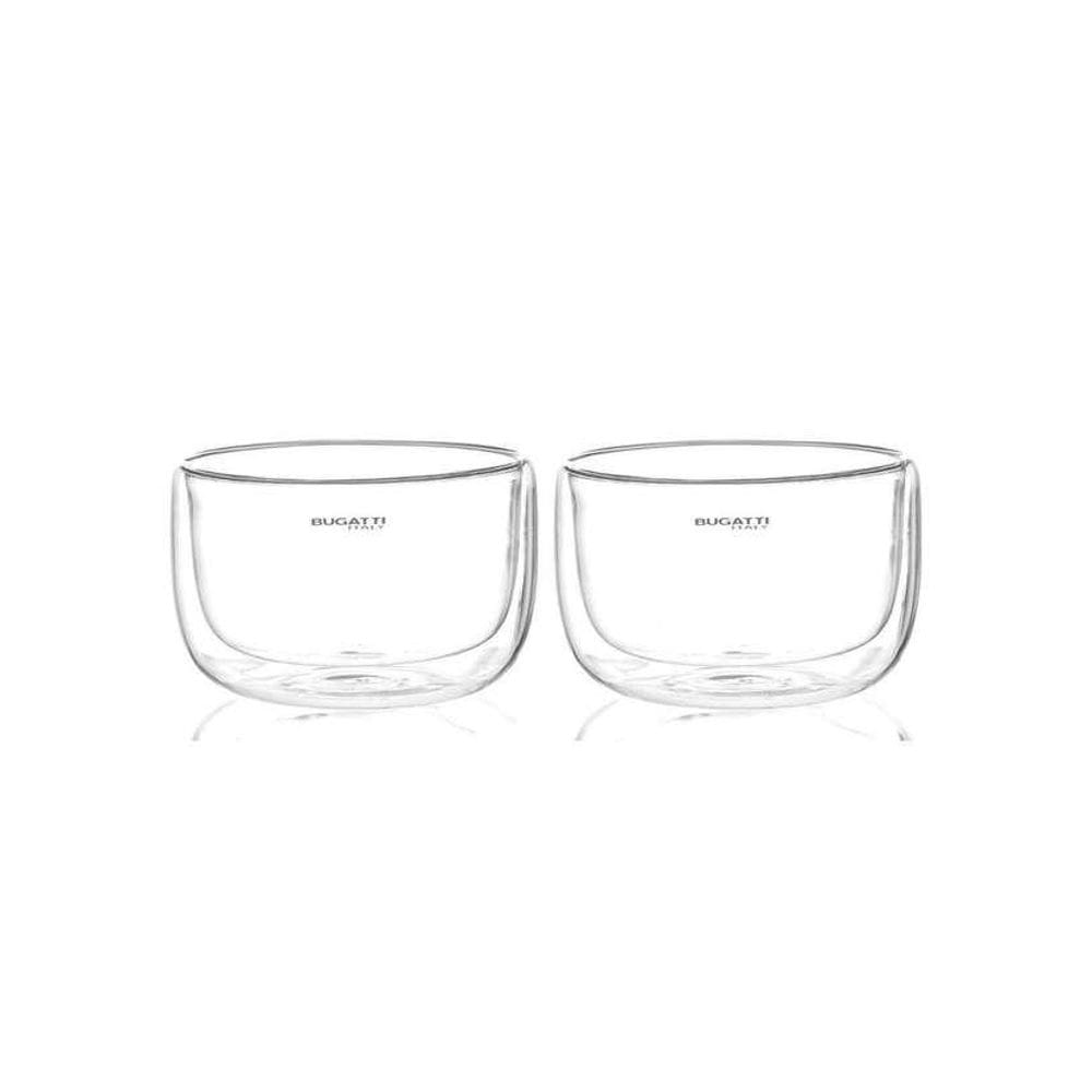 Conjunto 2 tigelas sobremesas parede dupla 300ml bugatti