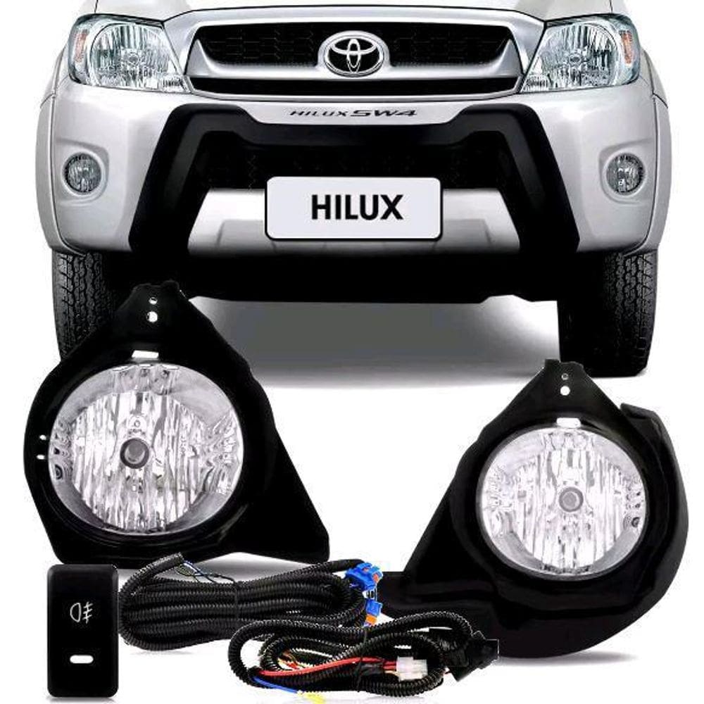 Kit farol milha neb hilux srv sr 05 06 07 08 modelo
