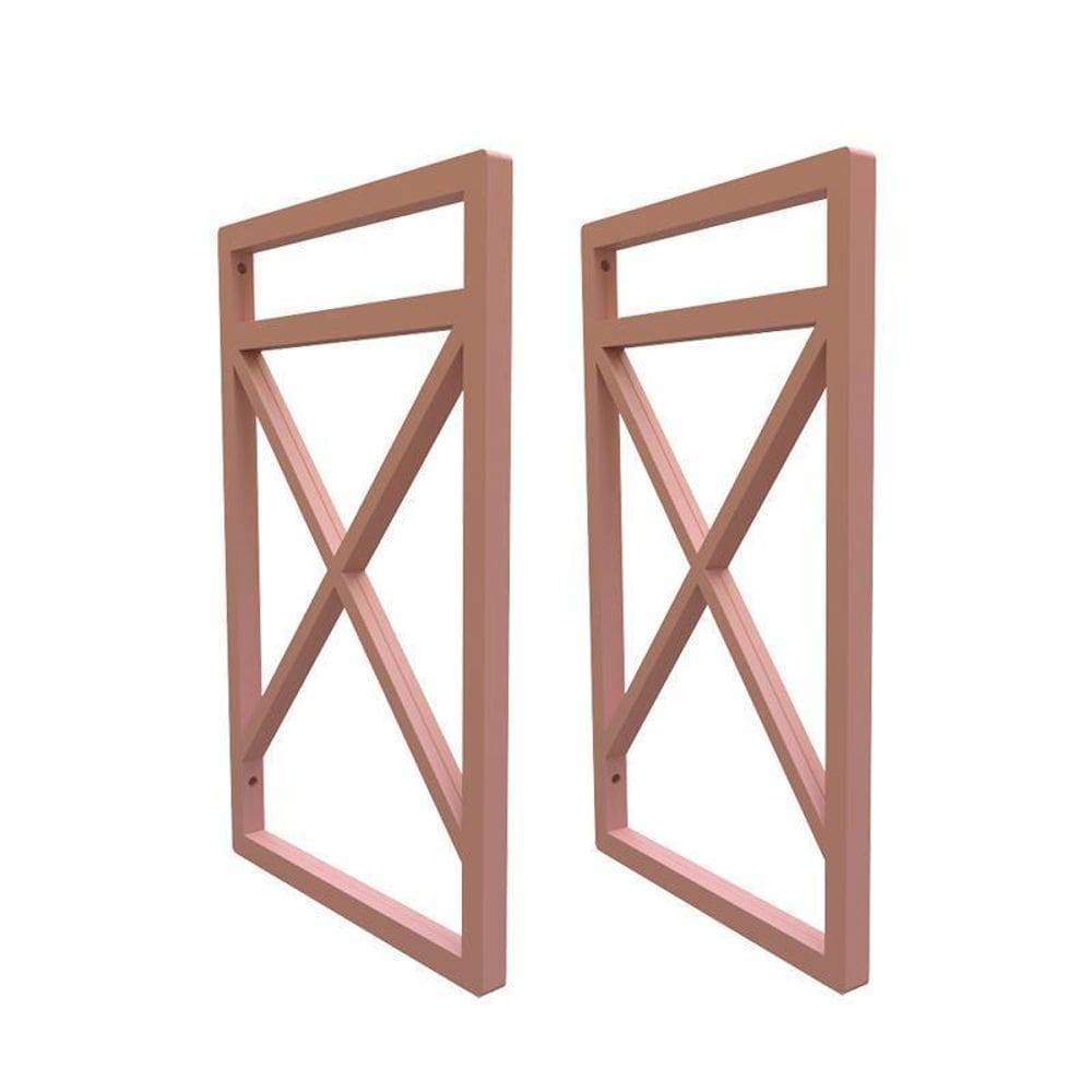 Suporte para prateleira estilo industrial 02 un. rose gold