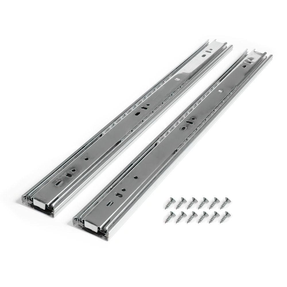 Corrediça Para Gaveta Trilho Telescópico 45Cm Par 45Kg Aço