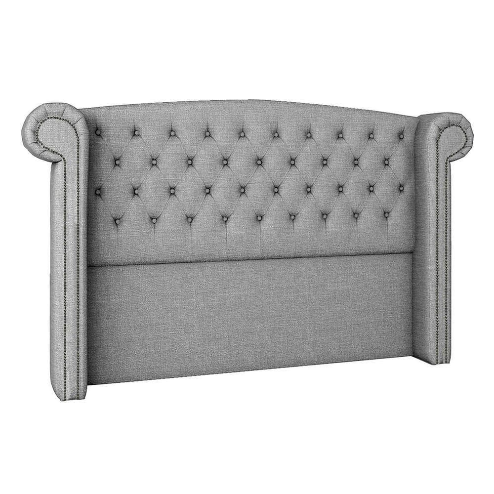 Cabeceira Queen Lyon P04 160 Cm Suede Cinza Tca 940