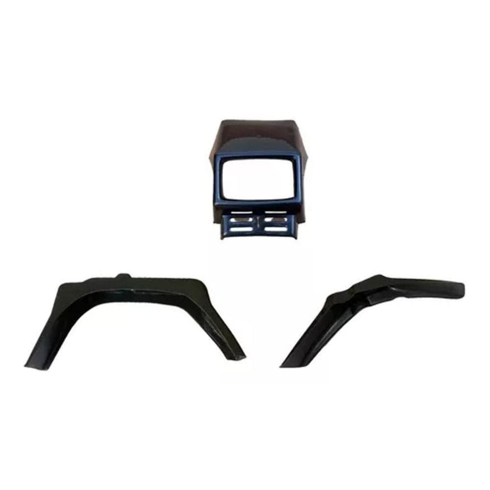 Kit paralama dianteiro traseiro carengem frontal caloi preto