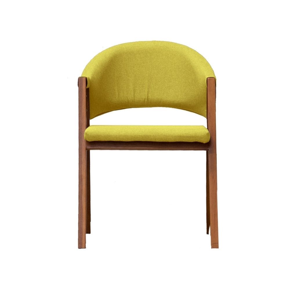 Cadeira de Jantar Essencial Luxo Veludo Amarelo
