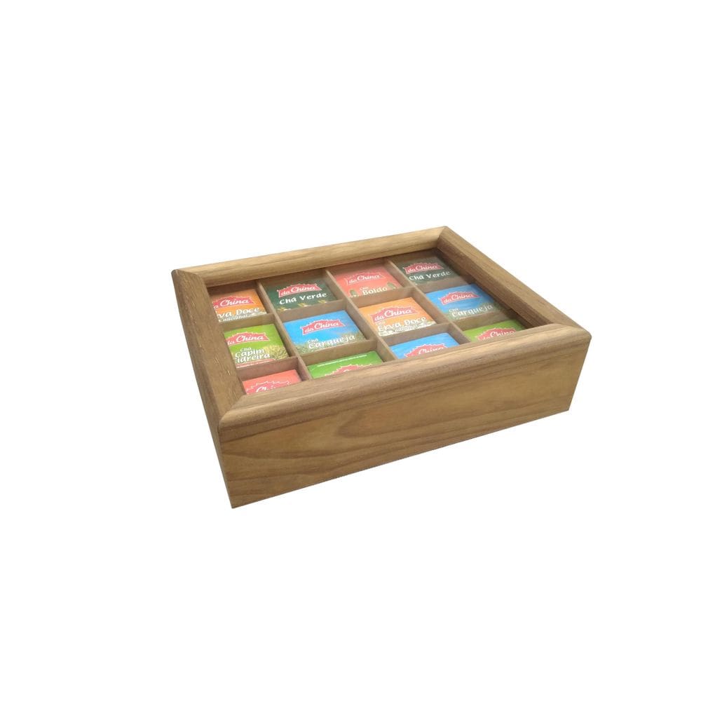 Caixa para 12 cha- tabaco rústica