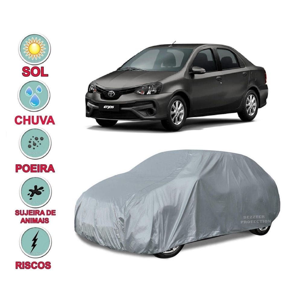 Capa cobrir carro etios sedan impermeável proteção