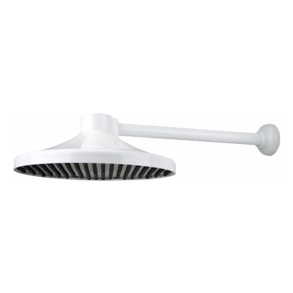 Ducha chuveiro fria cascata para piscina 6 polegadas branco