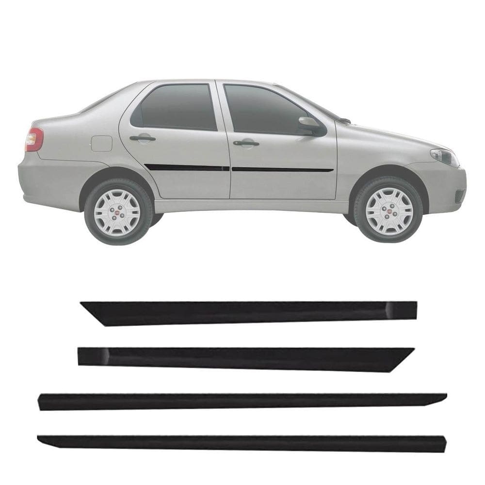 Friso lateral fiat siena fire 2005 a 2015 4 portas 2075a