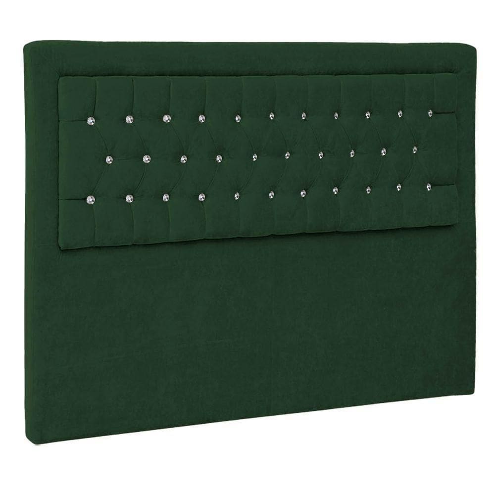 Cabeceira Queen Iasi P04 160 Cm Suede Verde