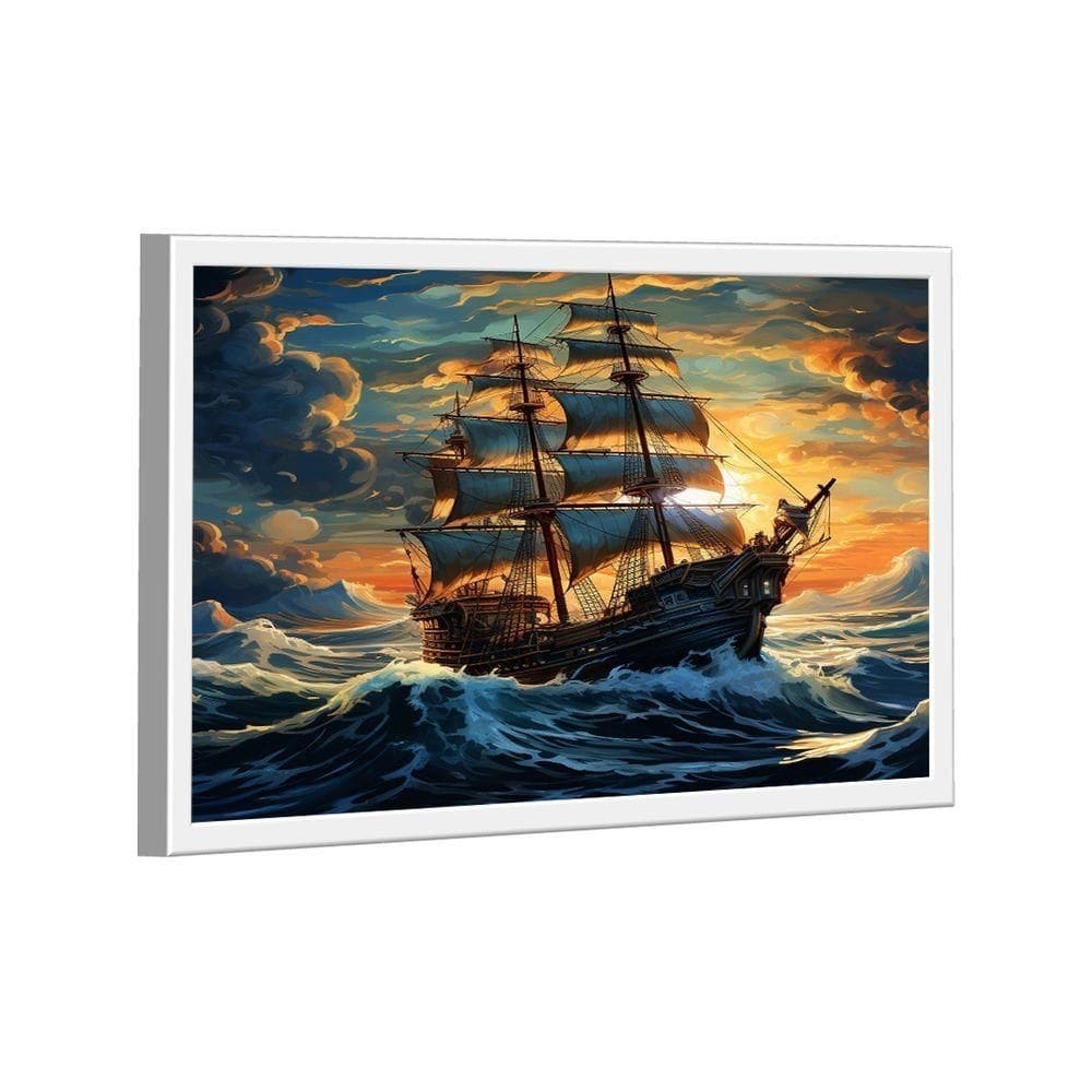 Quadro Navio Caravela -- Br Artes