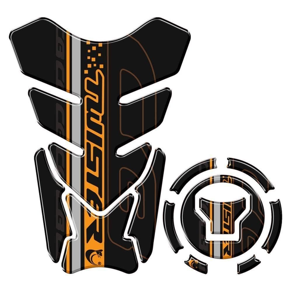 Kit Adesivo Protetortanque E Bocal Honda Twister + 2018 Laranja Laranja