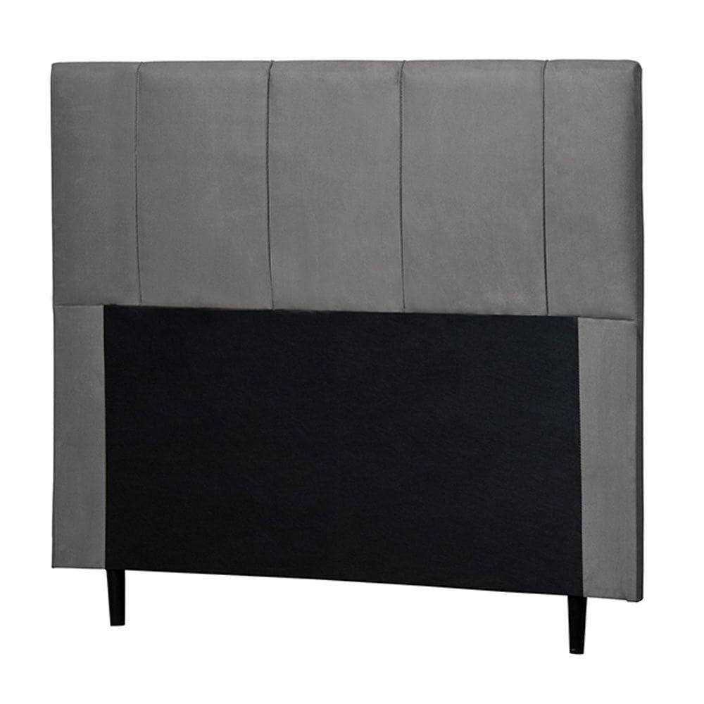 Cabeceira Cama Box Casal Donna 140cm Suede Cinza