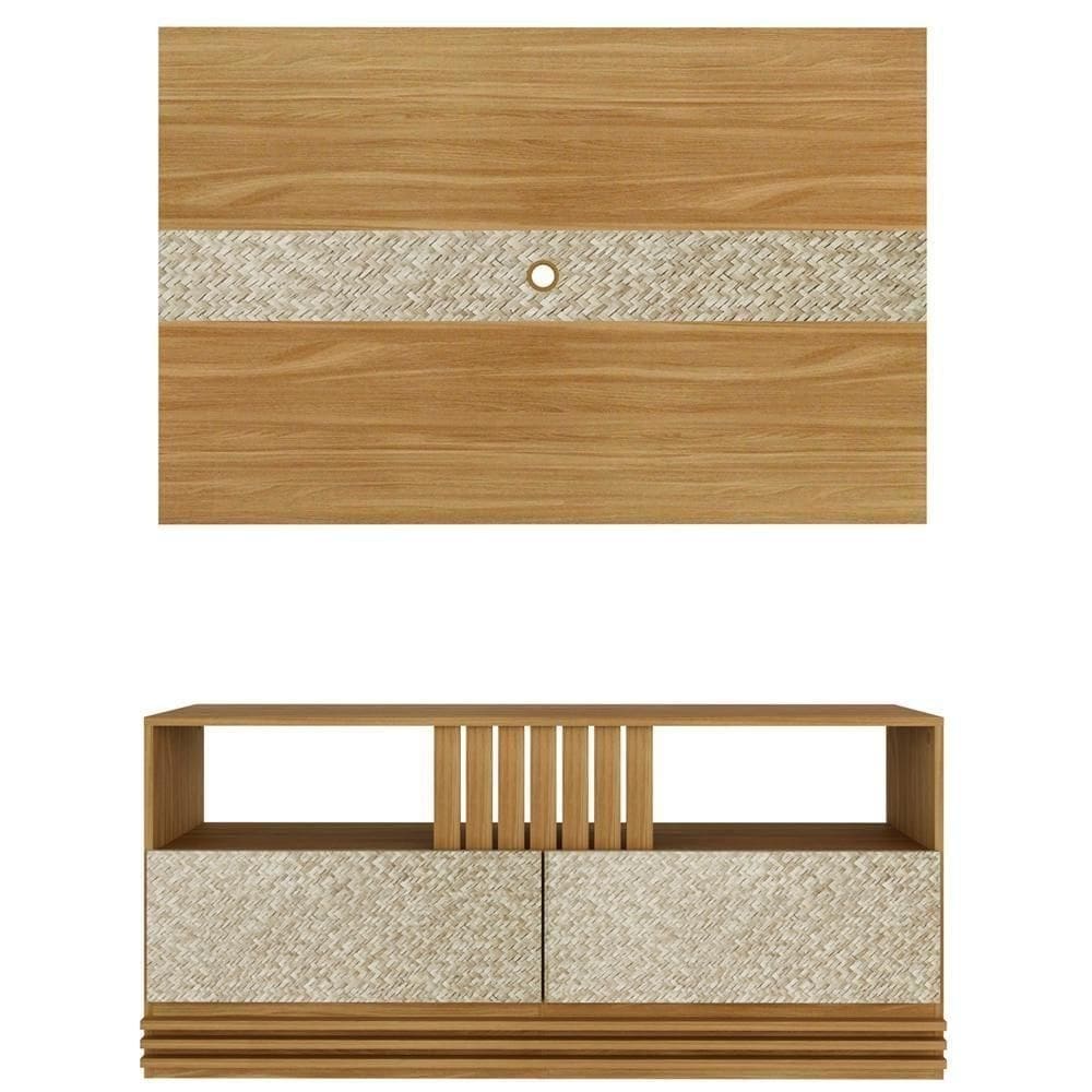 Rack E Painel Para Tv 42`` Pa2913Xr1479 Natural Palha