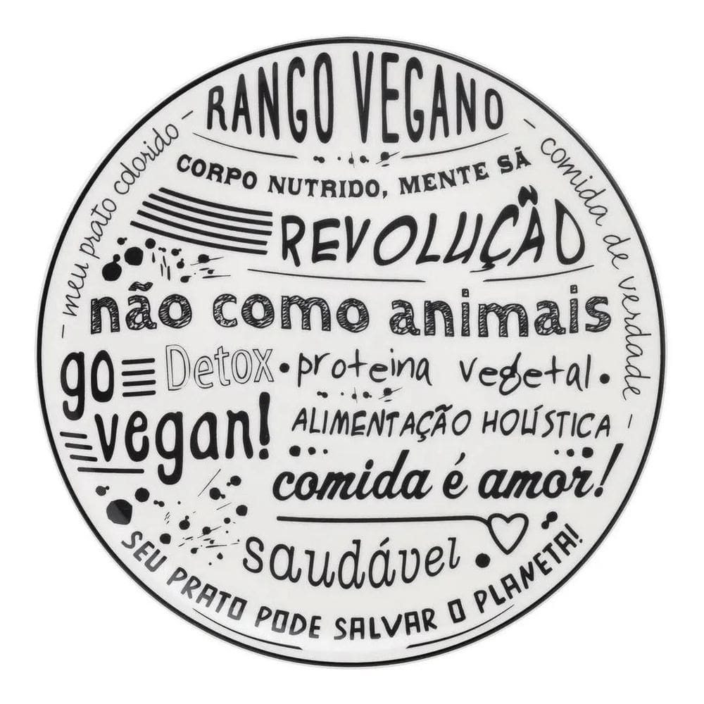 Prato raso 26cm complementos veganos oxford