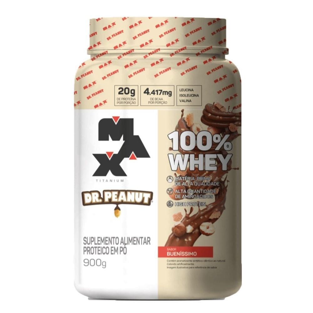 Whey 100% whey protein sabor bueníssimo max titanium x dr.