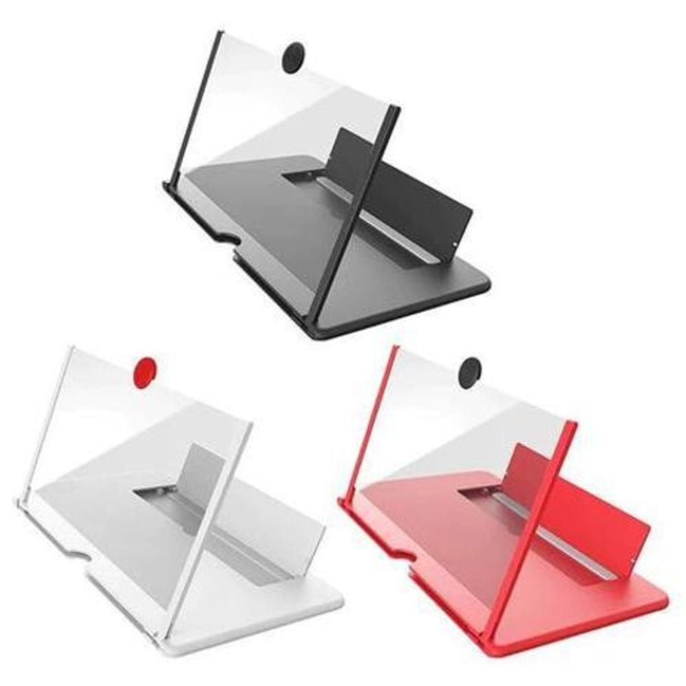 Lupa tela celular 12 polegadas amplificador aumento 3d